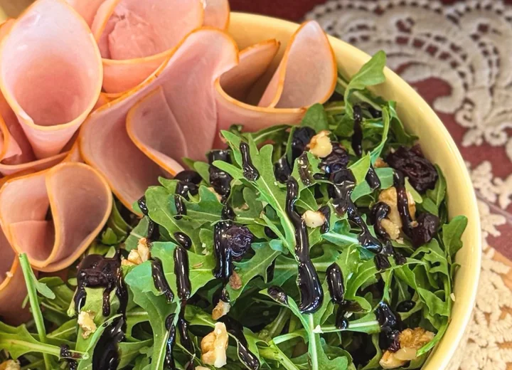 Wild rocket salad plate at The Catch Up Bakeroom