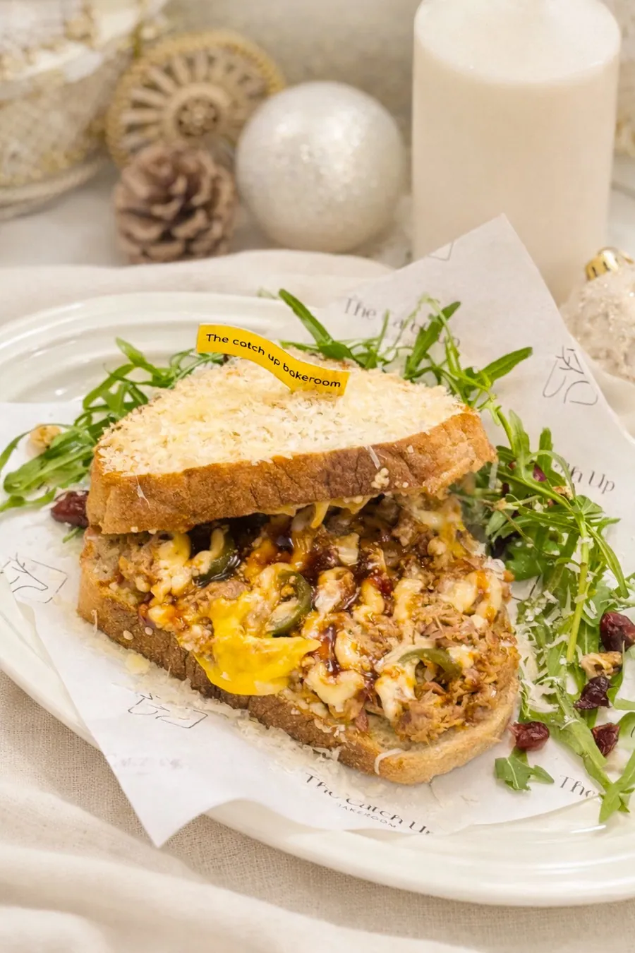 Pulled Pork Sourdough Sandwich ของ The Catch Up Bakeroom